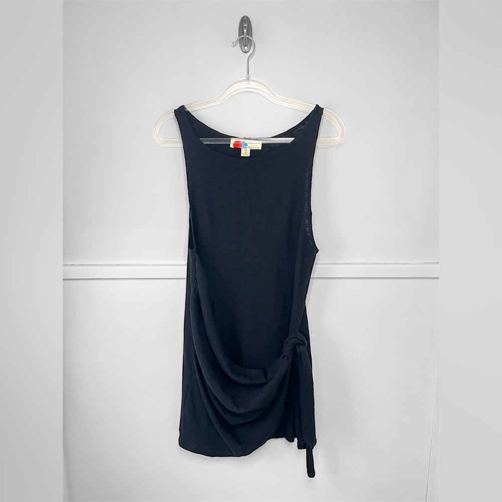 Sleeveless Knot-Detail Mini Dress in Black - Picture 6 of 10